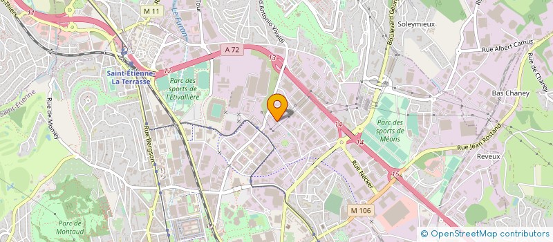 localisation de l'entreprise VERCORS IMMOBILIER  SAINT-ETIENNE