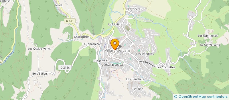 localisation de l'entreprise VERCORS INITIATIVES  VILLARD-DE-LANS