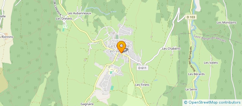 localisation de l'entreprise VERCORS LAVERIE à LA CHAPELLE-EN-VERCORS