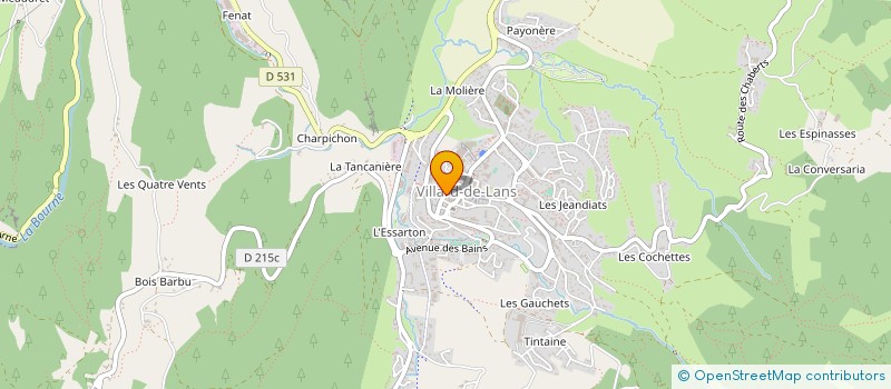 localisation de l'entreprise VERCORS LITERIE à VILLARD-DE-LANS