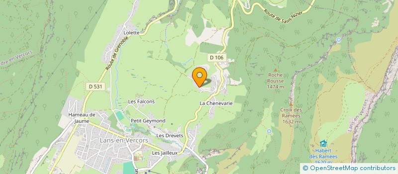 localisation de l'entreprise VERCORS NACELLE & MATERIEL  LANS-EN-VERCORS