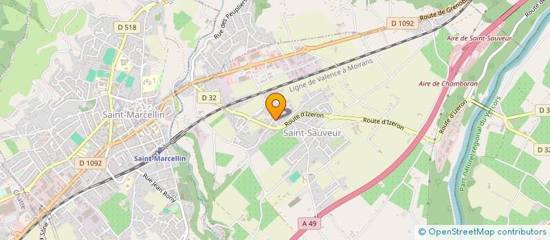 localisation de l'entreprise VERCORS NETTOYAGE  SAINT-SAUVEUR