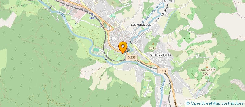 localisation de l'entreprise VERCORS PARK TOURISME  DIE