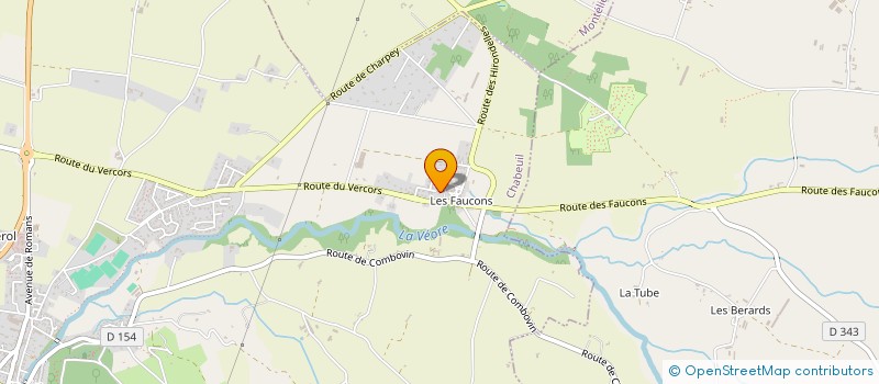 localisation de l'entreprise VERCORS PEINTURES à CHABEUIL