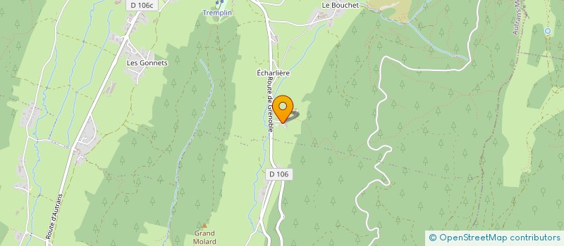 localisation de l'entreprise VERCORS PEPINIERE  AUTRANS-MEAUDRE EN VERCORS