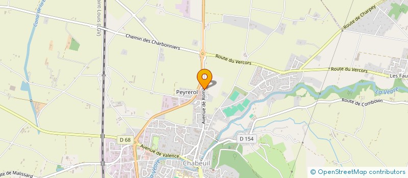 localisation de l'entreprise VERCORS SANTE à CHABEUIL