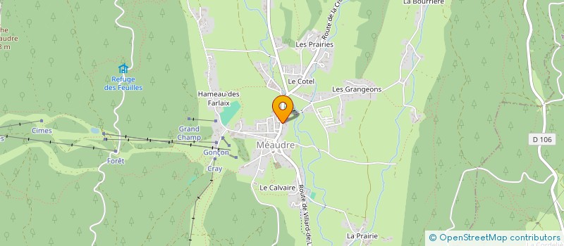 localisation de l'entreprise VERCORS TRANSPORTS à AUTRANS-MEAUDRE EN VERCORS