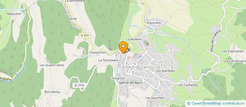 localisation de l'entreprise VERCORS YOGA  VILLARD-DE-LANS