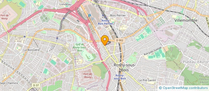 localisation de l'entreprise VERCOS à ROSNY-SOUS-BOIS
