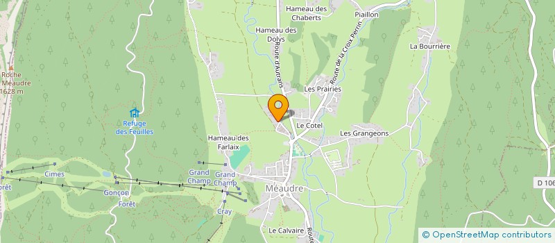 localisation de l'entreprise VERCOTRANS  AUTRANS-MEAUDRE EN VERCORS