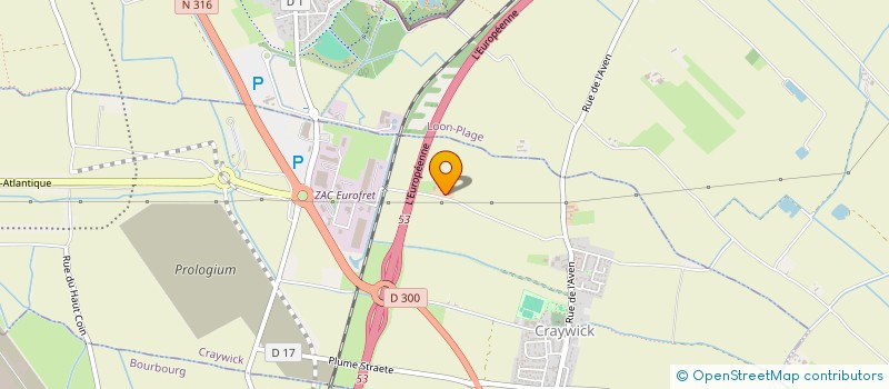 localisation de l'entreprise VERCOUSTRE  CRAYWICK