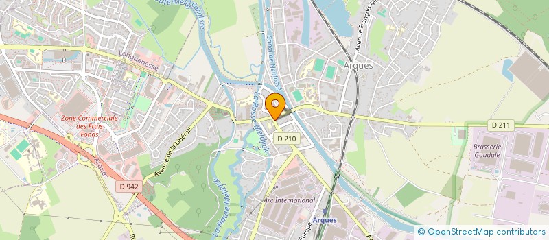 localisation de l'entreprise VERCRUYSSE  ARQUES