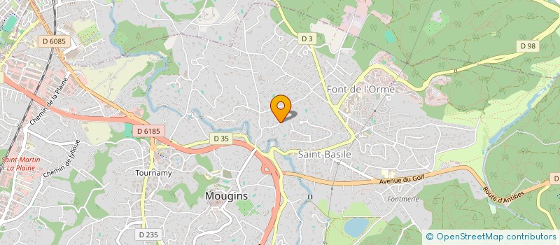 localisation de l'entreprise VERDALIA à MOUGINS