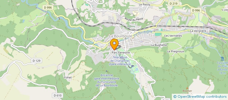 localisation de l'entreprise VERDALLE  LA BOURBOULE