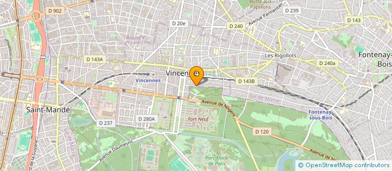 localisation de l'entreprise VERDE PATRIMOINE à VINCENNES