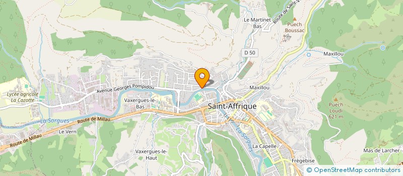 localisation de l'entreprise VERDEIL MARINOSA à ST-AFFRIQUE