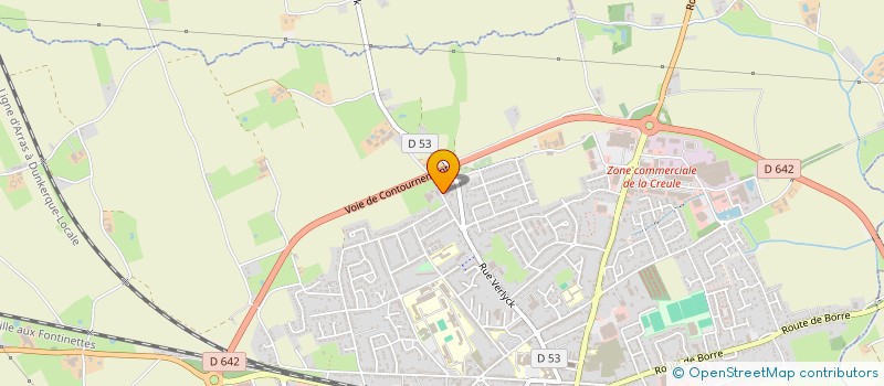 localisation de l'entreprise VERDEL  HAZEBROUCK