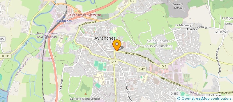 localisation de l'entreprise VERDELET  AVRANCHES