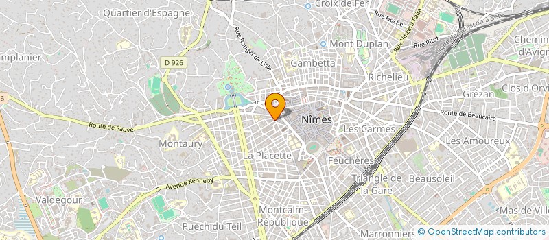 localisation de l'entreprise VERDELHAN GRIMALDI à NIMES