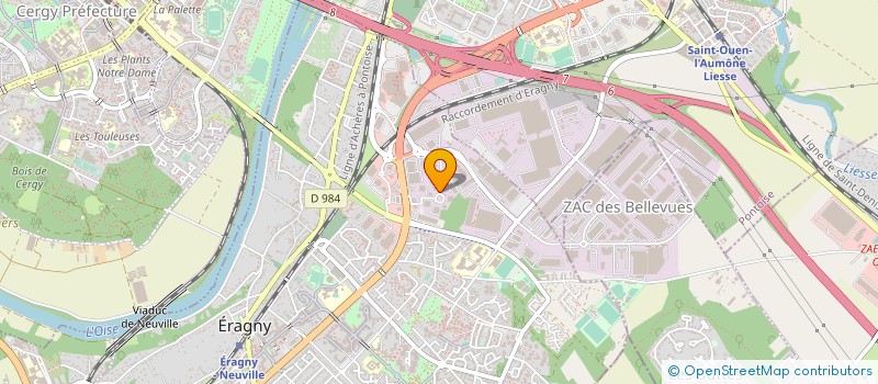 localisation de l'entreprise VERDER à ERAGNY