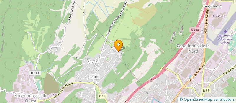 localisation de l'entreprise VERDET SOUS-TRAITANCE à OYONNAX