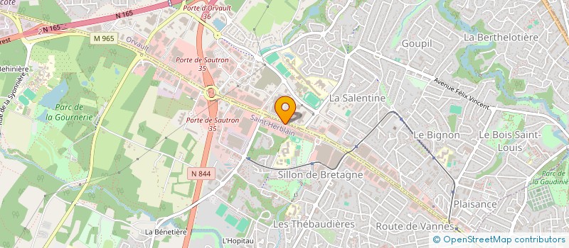 localisation de l'entreprise VERDI à SAINT-HERBLAIN
