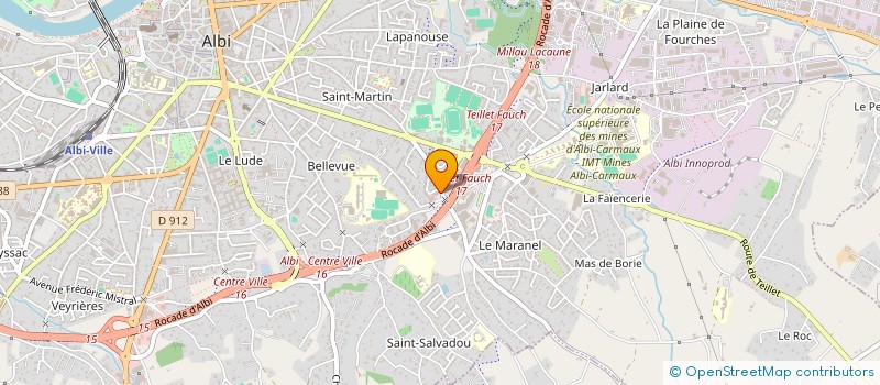 localisation de l'entreprise VERDI BROTHERS à ALBI