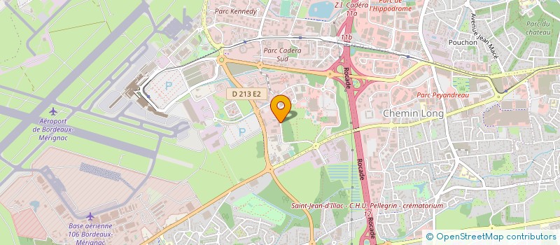 localisation de l'entreprise VERDI INGENIERIE SUD OUEST  MERIGNAC