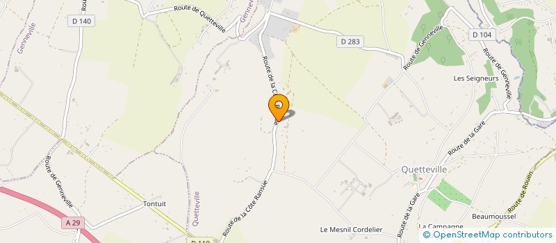 localisation de l'entreprise VERDICIME  QUETTEVILLE