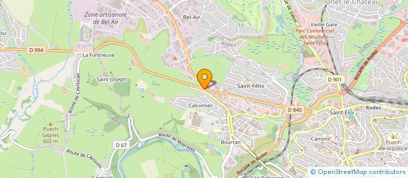 localisation de l'entreprise VERDIE AGENCE à RODEZ