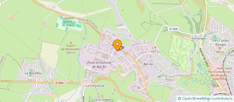 localisation de l'entreprise VERDIE CCL 3  RODEZ