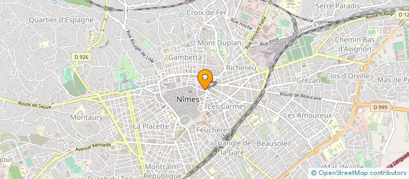 localisation de l'entreprise VERDIE ET LE TOHIC à NIMES