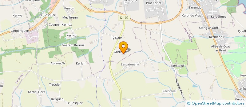 localisation de l'entreprise VERDIER  PONT-L'ABBE