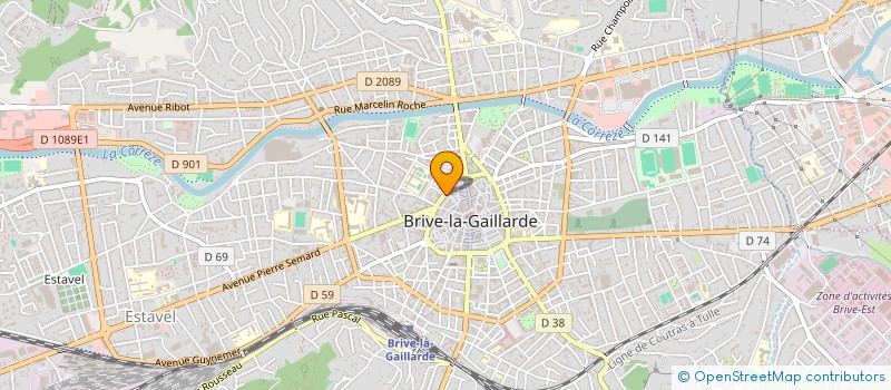 localisation de l'entreprise VERDIER & ASSOCIES  BRIVE-LA-GAILLARDE