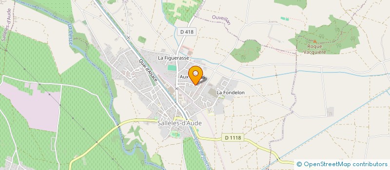 localisation de l'entreprise VERDIER CHAUFFAGE à SALLELES-D'AUDE