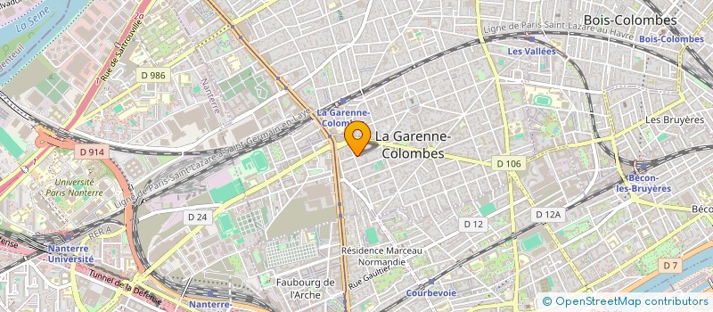 localisation de l'entreprise VERDIER COMMUNICATION à LA GARENNE-COLOMBES