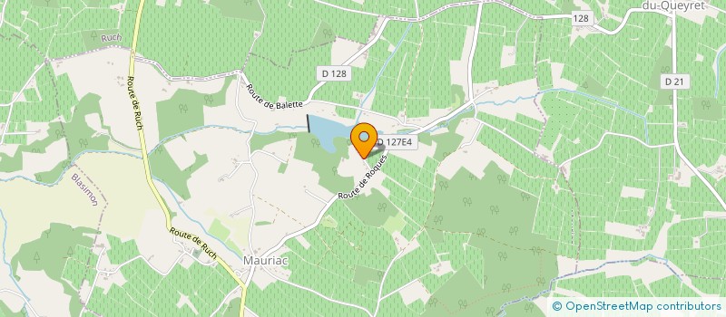 localisation de l'entreprise VERDIER TP à MAURIAC