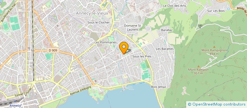 localisation de l'entreprise VERDILLON / BERGER à ANNECY