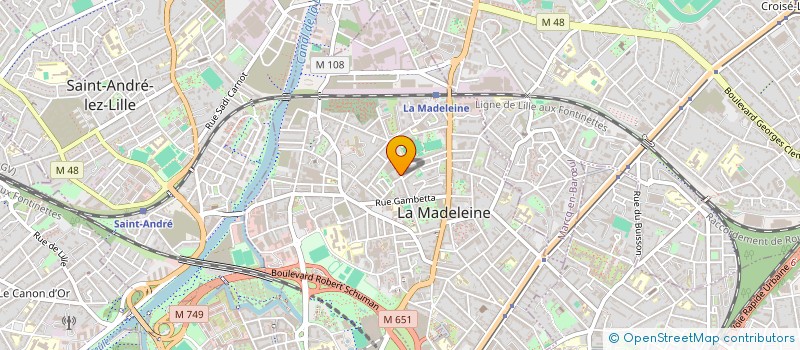 localisation de l'entreprise VERDIN à LA MADELEINE