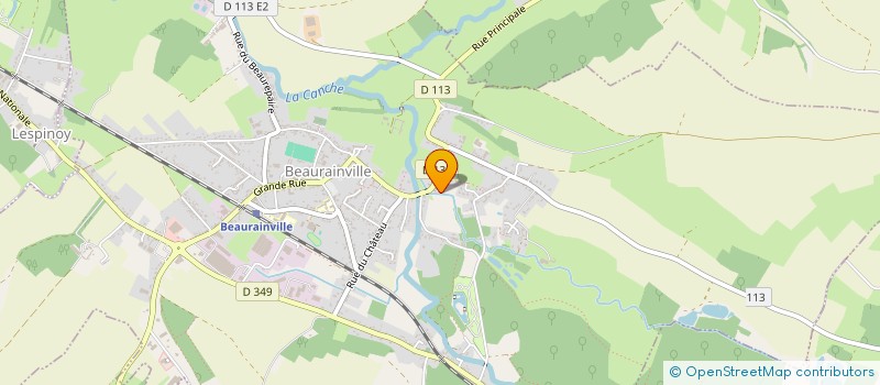 localisation de l'entreprise VERDIN TETU  BEAURAINVILLE