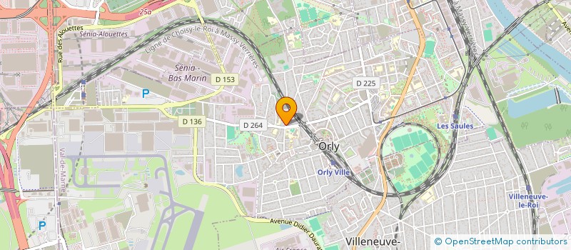localisation de l'entreprise VERDINE BATIMENT à ORLY