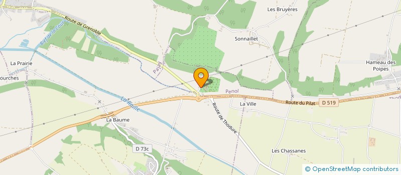 localisation de l'entreprise VERDIR ISERE-DROME-ARDECHE  PENOL