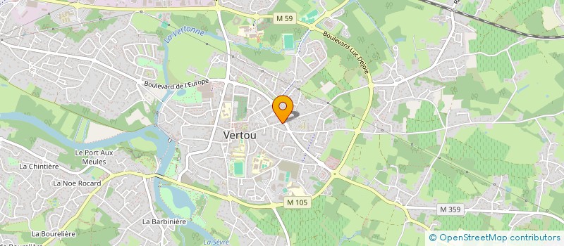 localisation de l'entreprise VERDIS  VERTOU