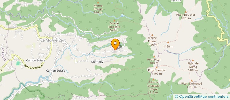 localisation de l'entreprise VERDITRANS SARL  LE MORNE-VERT