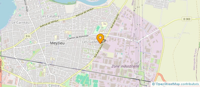 localisation de l'entreprise VERDOLINI FRERES  MEYZIEU