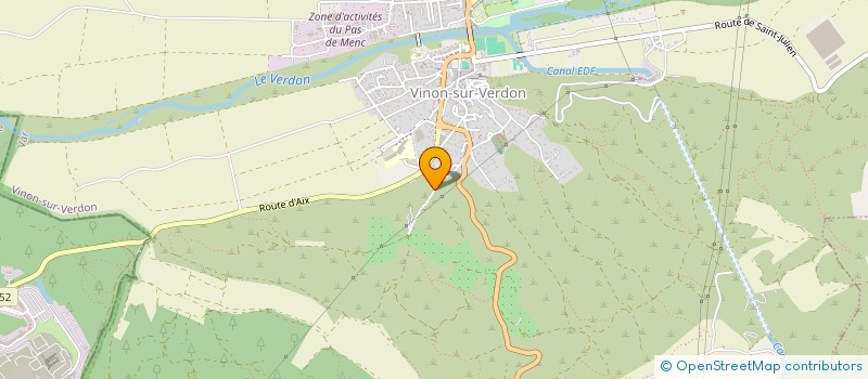 localisation de l'entreprise VERDON 24  VINON-SUR-VERDON