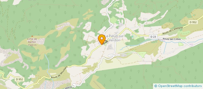 localisation de l'entreprise VERDON-E-BIKE à LA PALUD-SUR-VERDON