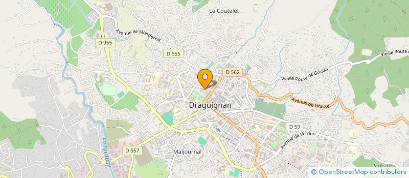 localisation de l'entreprise VERDON ENVIRONNEMENT à DRAGUIGNAN