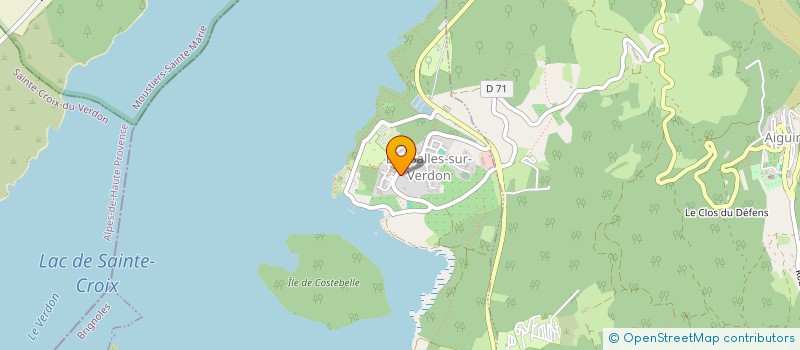 localisation de l'entreprise VERDON NAVIGATION à LES SALLES-SUR-VERDON