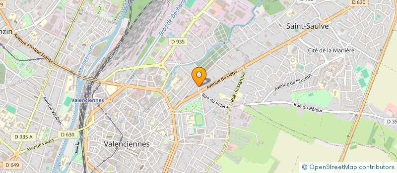 localisation de l'entreprise VERDONCK & MARTINI à VALENCIENNES